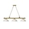 Z-Lite Cordon 3 Light Billiard, Rubbed Brass & White Linen 2306-3RB-DWL14 - alternate 4